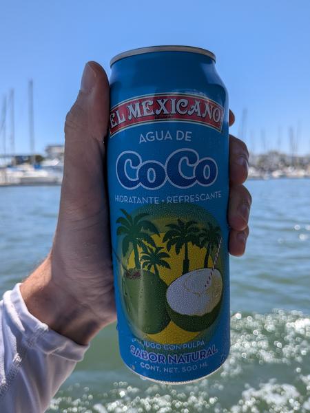 El Mexicano Agua de Coco with Pulp