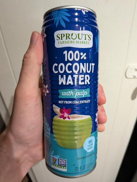Sprouts 100% Coconut Water with Pulp