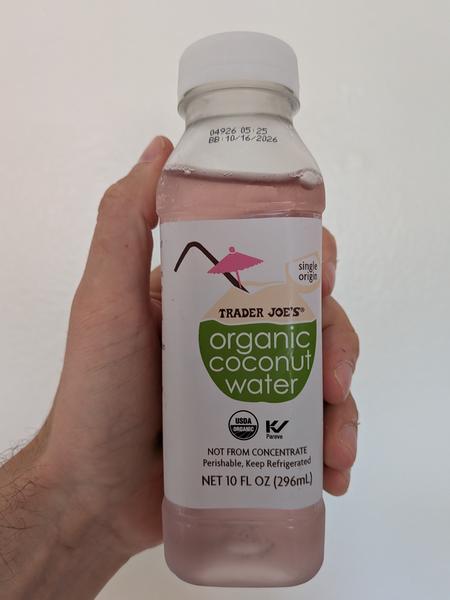 Trader Joe's Organic Coconut Water